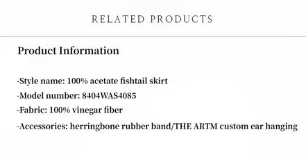 Glossy Bias-Cut Slim Fishtail Skirt