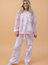 Camo V-Neck Long Sleeve Top & Pants Set