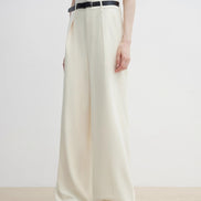 Women's Straight Casual Drape Floor-Length Wide Leg Pants