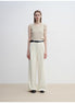 Women's Straight Casual Drape Floor-Length Wide Leg Pants