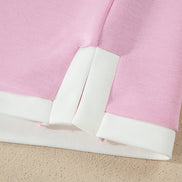 Colorblock Cropped Tank & Elastic Waist Pants Set