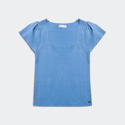Square Neck Puff Sleeve Sweater