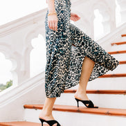 Animal Instinct Midi Dress