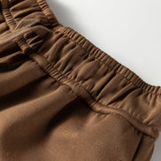 Solid V-Neck Top & High Waist Pants Set