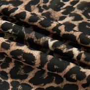 Leopard Long Sleeve Shift Mini Dress