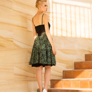 Blanket of Leaves Full Ruffle Skirt