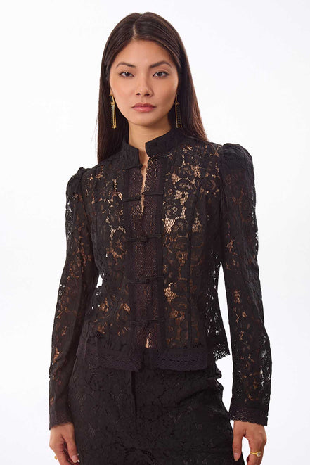 Lace Mandarin Jacket