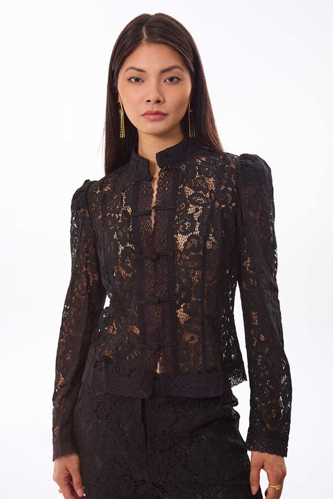 Lace Mandarin Jacket