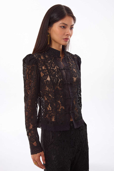 Lace Mandarin Jacket