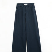 Wide Leg Trouser in Dark Blue