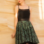 Blanket of Leaves Full Ruffle Skirt