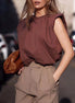 Casual Sleeveless Top