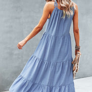 Flowy Tiered Midi Dress