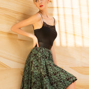 Blanket of Leaves Full Ruffle Skirt