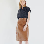 Leather Pencil Skirt