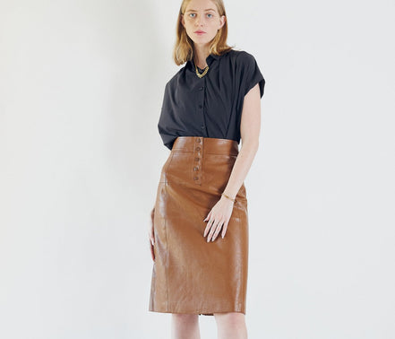 Leather Pencil Skirt