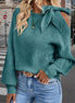Bow Ribbed Sweater