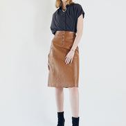Leather Pencil Skirt