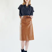 Leather Pencil Skirt