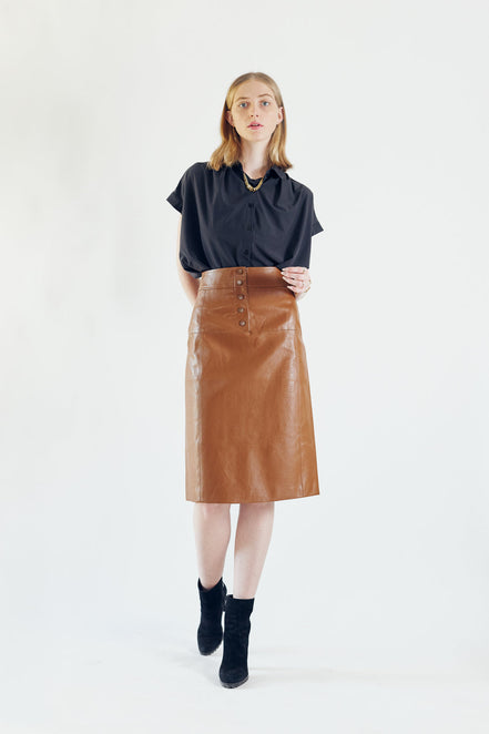 Leather Pencil Skirt
