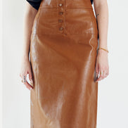 Leather Pencil Skirt
