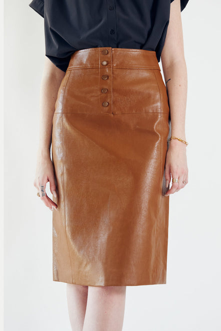 Leather Pencil Skirt