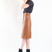 Leather Pencil Skirt