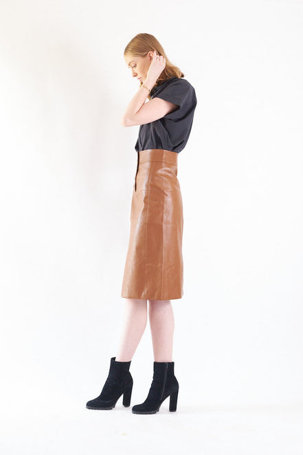 Leather Pencil Skirt