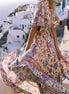 Peacock Floral Print Summer Dress