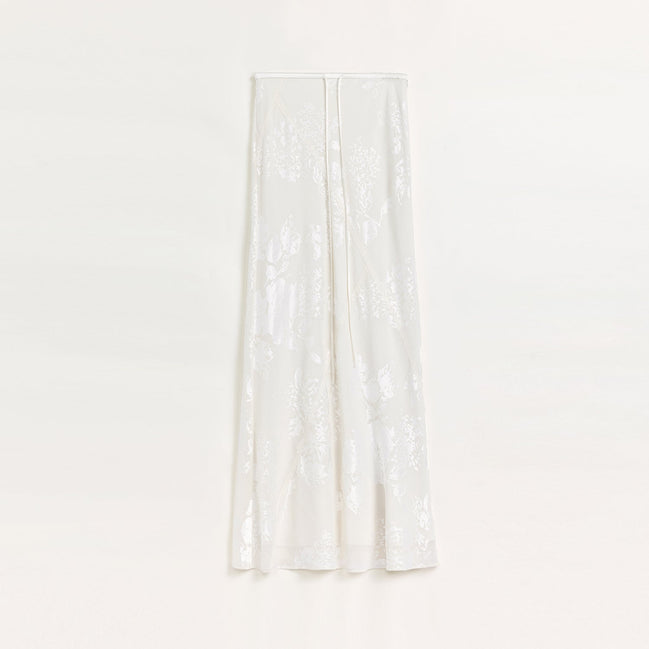 "Seville" Bias-Cut Fishtail Midi Skirt