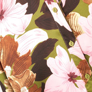 Satin Finish Tropical Floral Shirt