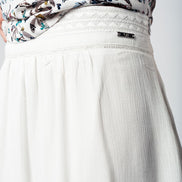 Aztec White Mini Skirt