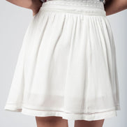 Aztec White Mini Skirt