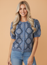 Boho Knit Short Sleeve Button Front Cardigan