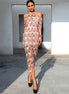Lana Beige Midi Length Dress