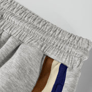 Stripe Patchwork Quarter-Zip Pullover and Pant Set