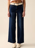 Dark Wash Wide Leg Stretch Denim Jeans