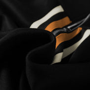 Stripe Patchwork Quarter-Zip Pullover and Pant Set