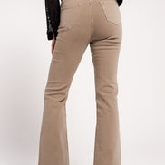 Flared Jeans in Beige