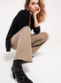 Flared Jeans in Beige