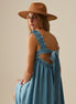 Light Blue Boho Maxi Dress