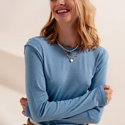 Long Sleeve Top With Shoulder Detail