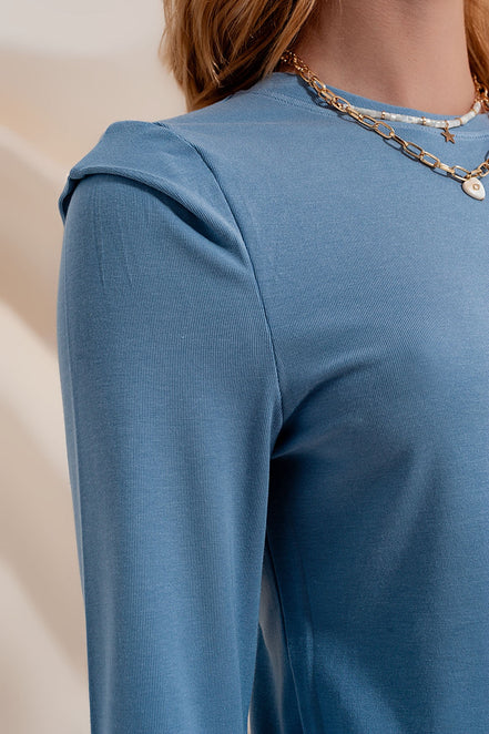 Long Sleeve Top With Shoulder Detail