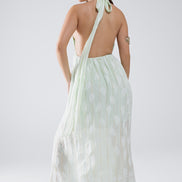 Midi Halter Dress in Mint