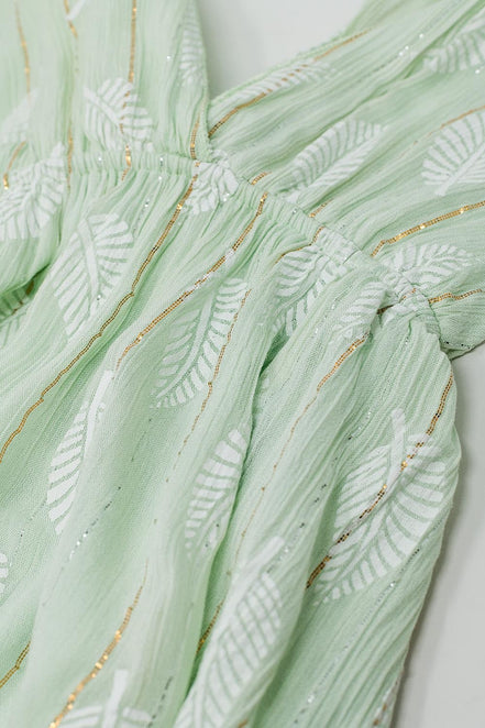 Midi Halter Dress in Mint