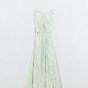 Midi Halter Dress in Mint