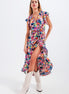 Ruffle Wrap Maxi Dress
