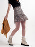 Shirred Skater Skirt