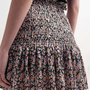 Shirred Skater Skirt