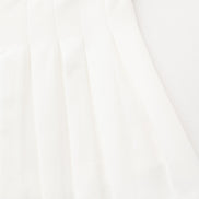 White Pleated Mini Skirt